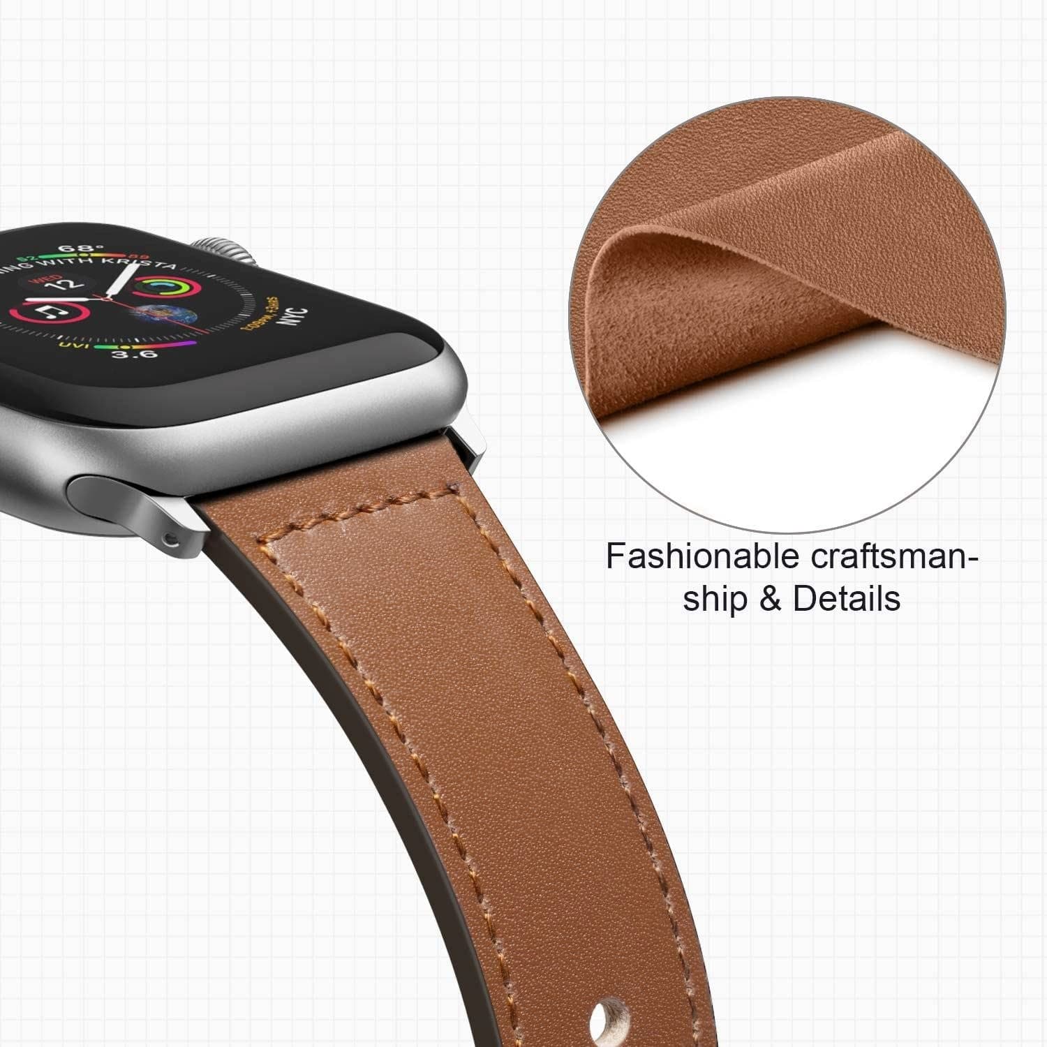 Best Value Leather Strap Scrunchapples