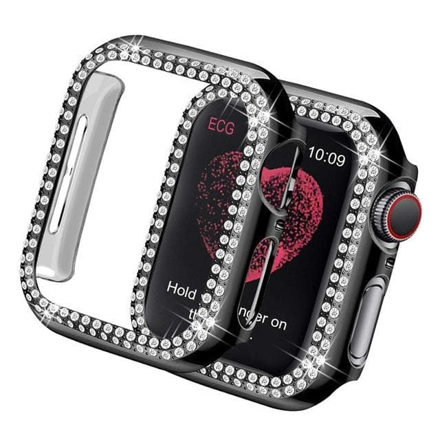 Bling Apple Watch Case cases Scunchapples Black 42mm series 3 2 1