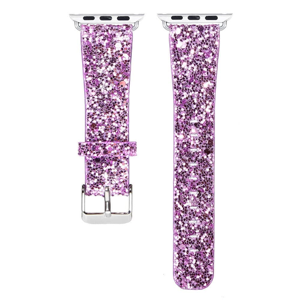 Christmas Glitter Apple Watch Band Scrunchapples 38/40/41mm Lilac