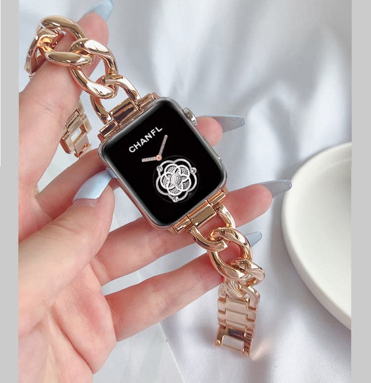 Chunky Chain Apple Watch Band Scrunchapples