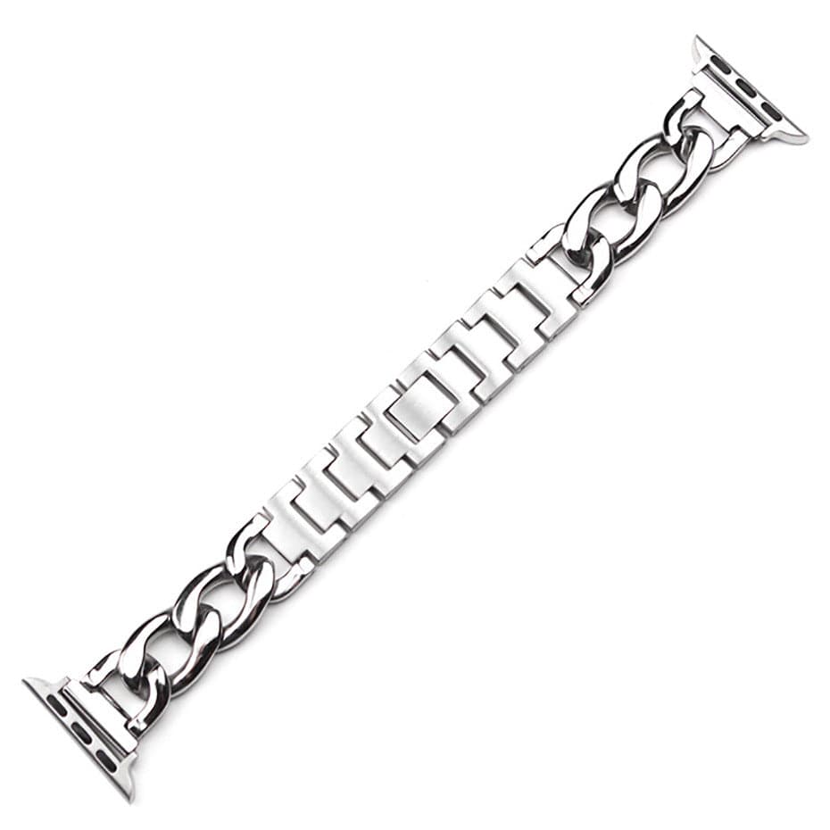 Chunky Chain Apple Watch Band Scrunchapples 38/40mm Silver