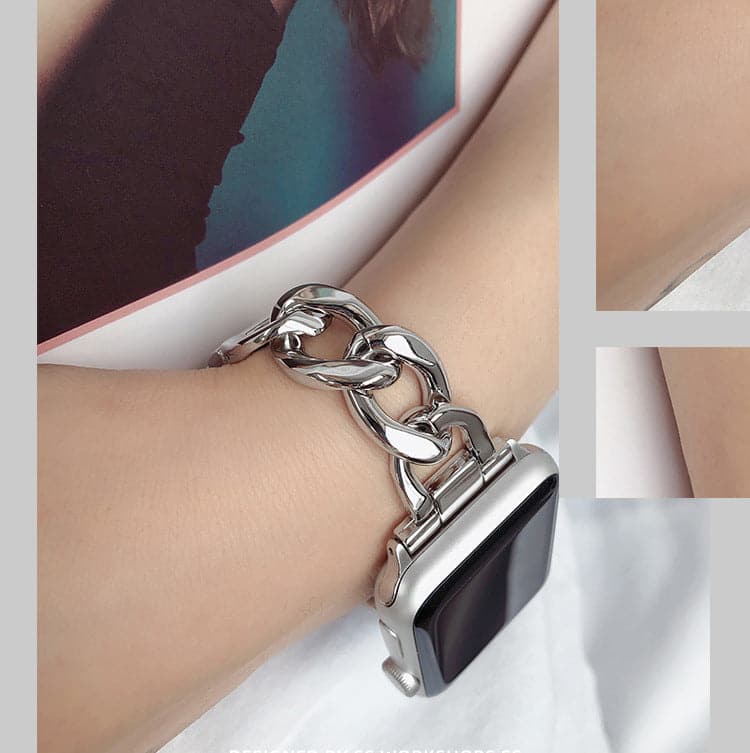 Chunky Chain Apple Watch Band Scrunchapples