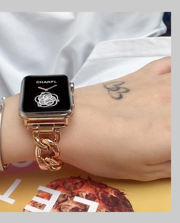 Chunky Chain Apple Watch Band Scrunchapples