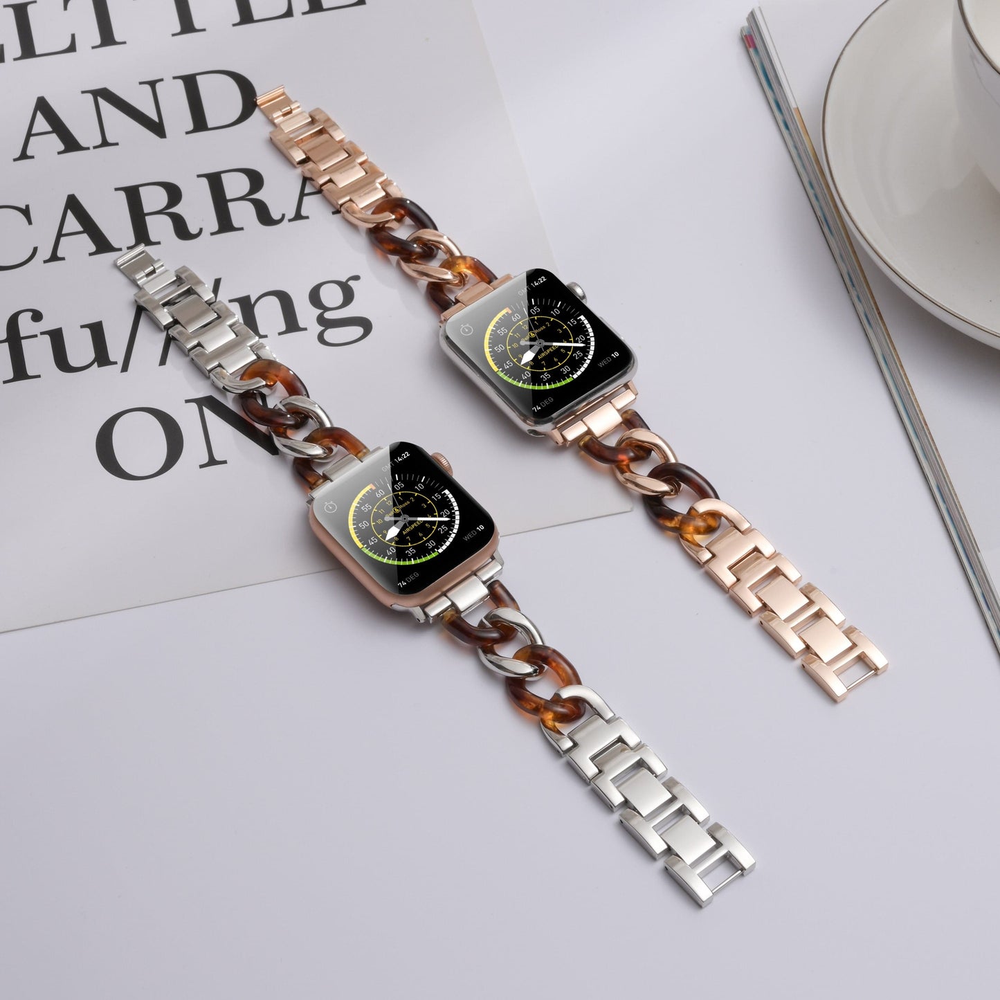 Chunky Chain Resin Apple Watch Band Scrunchapples