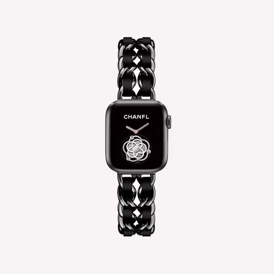 Guchie Scunchapples 38mm or 40mm Black & Black