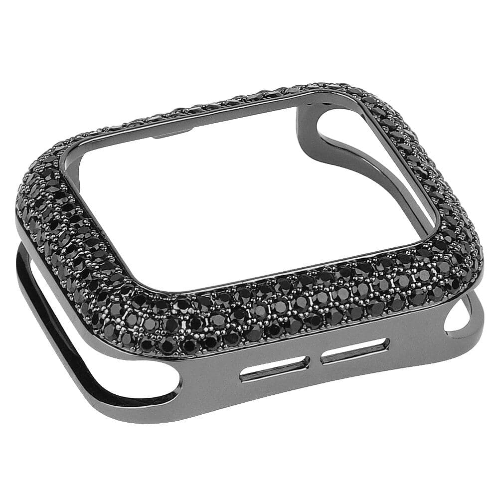 Luxe Diamond Case cases Scrunchapples 40mm Black With Black Diamonds