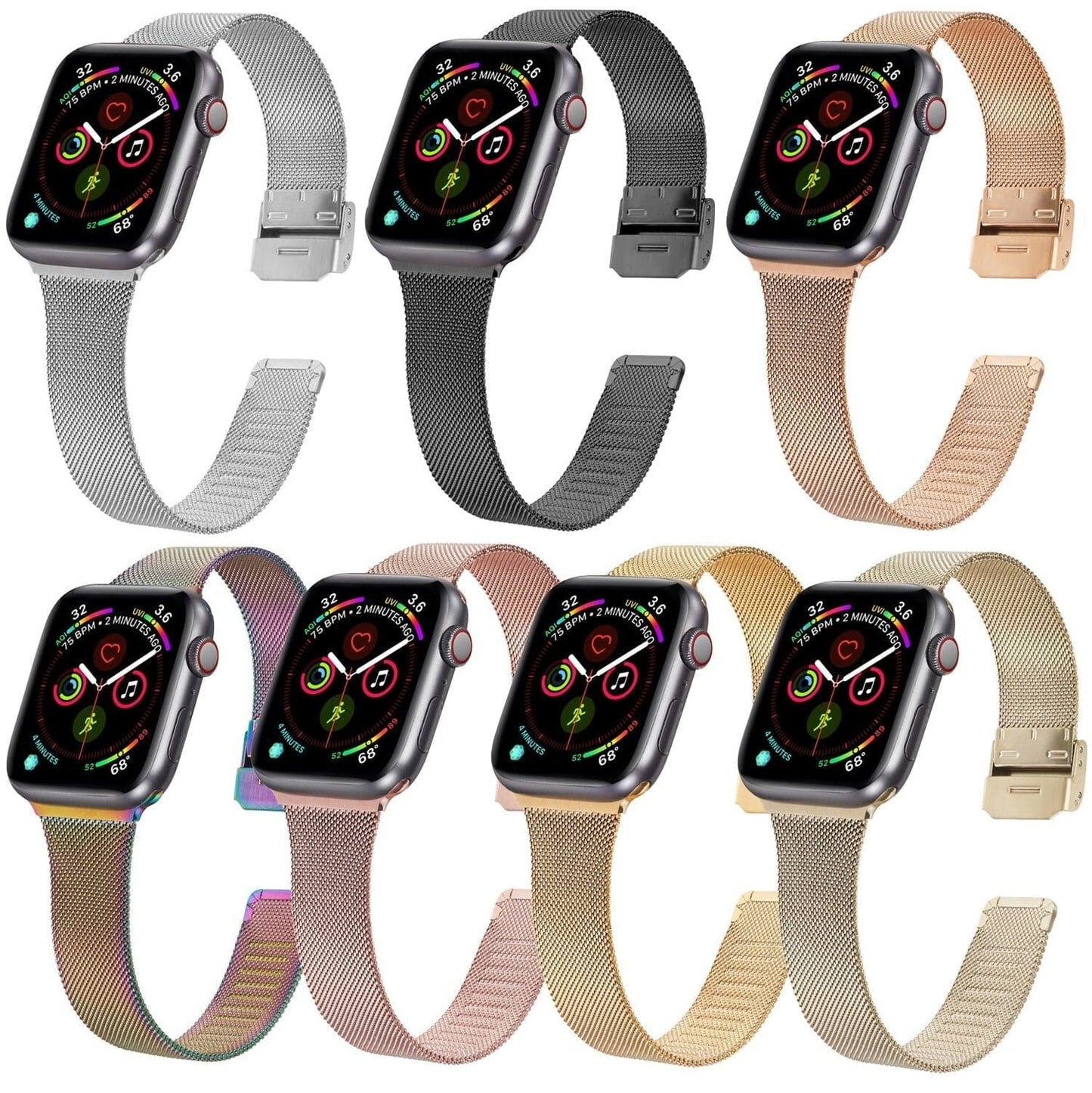 New Classic Milanese Apple Watch Band Scrunchapples