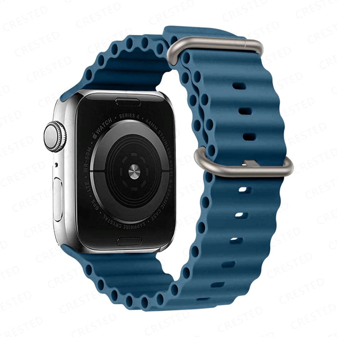 Oceana Scrunchapples Petrol Blue 38/40/41mm