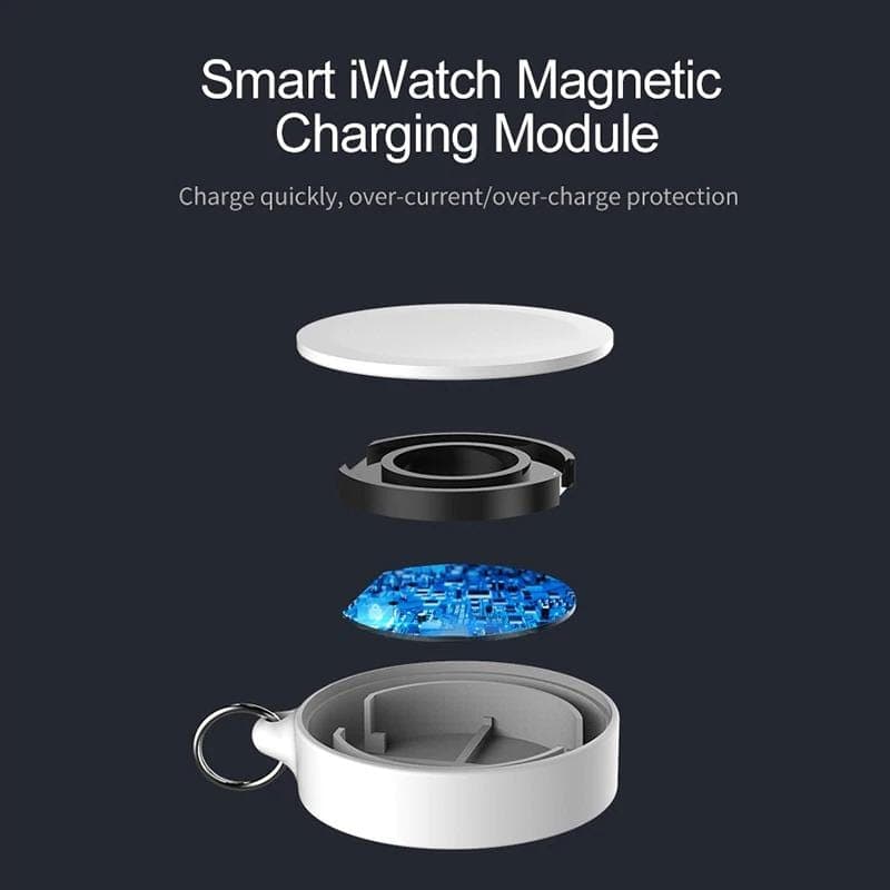 Portable Wireless Keychain Charger Scrunchapples