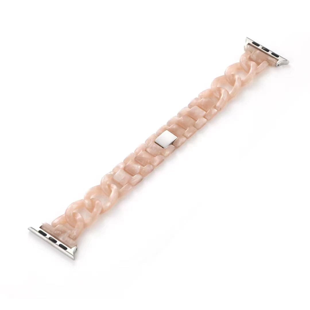 Rezeena Chunky Chain Scrunchapples 38/40mm Creamy White