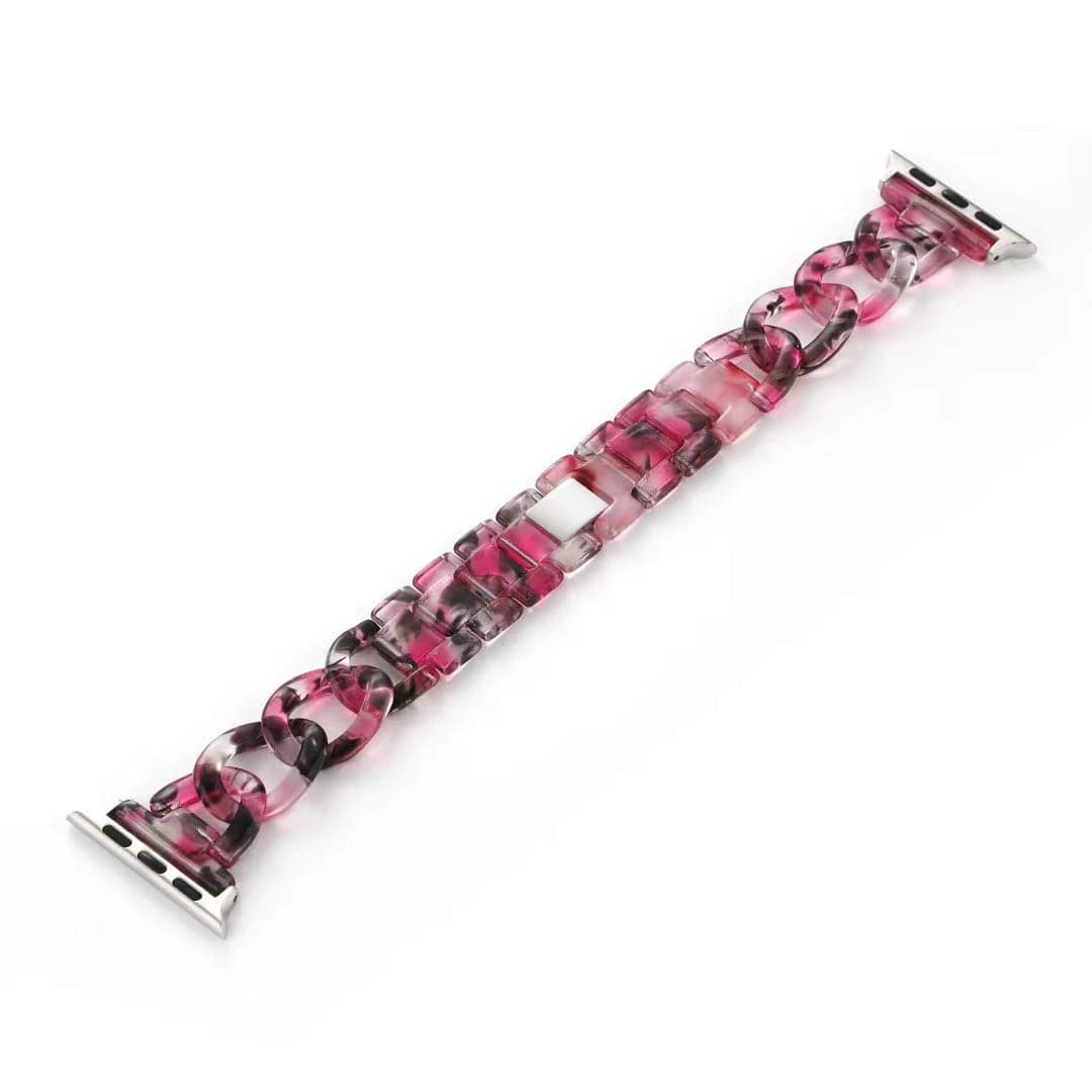 Rezeena Chunky Chain Scrunchapples 38/40mm Midnight Red