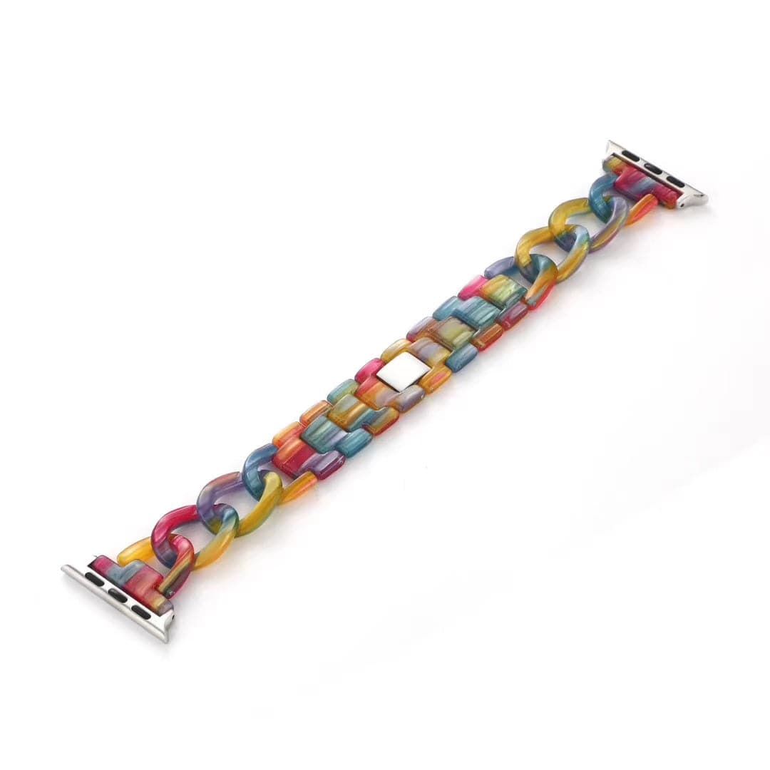 Rezeena Chunky Chain Scrunchapples 38/40mm Rainbow