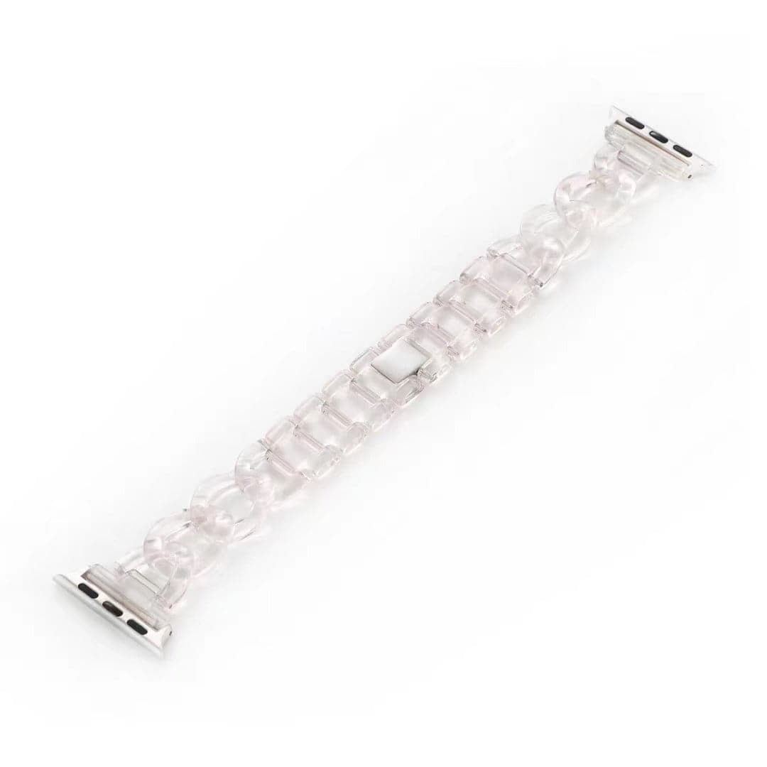 Rezeena Chunky Chain Scrunchapples 38/40mm Transparent