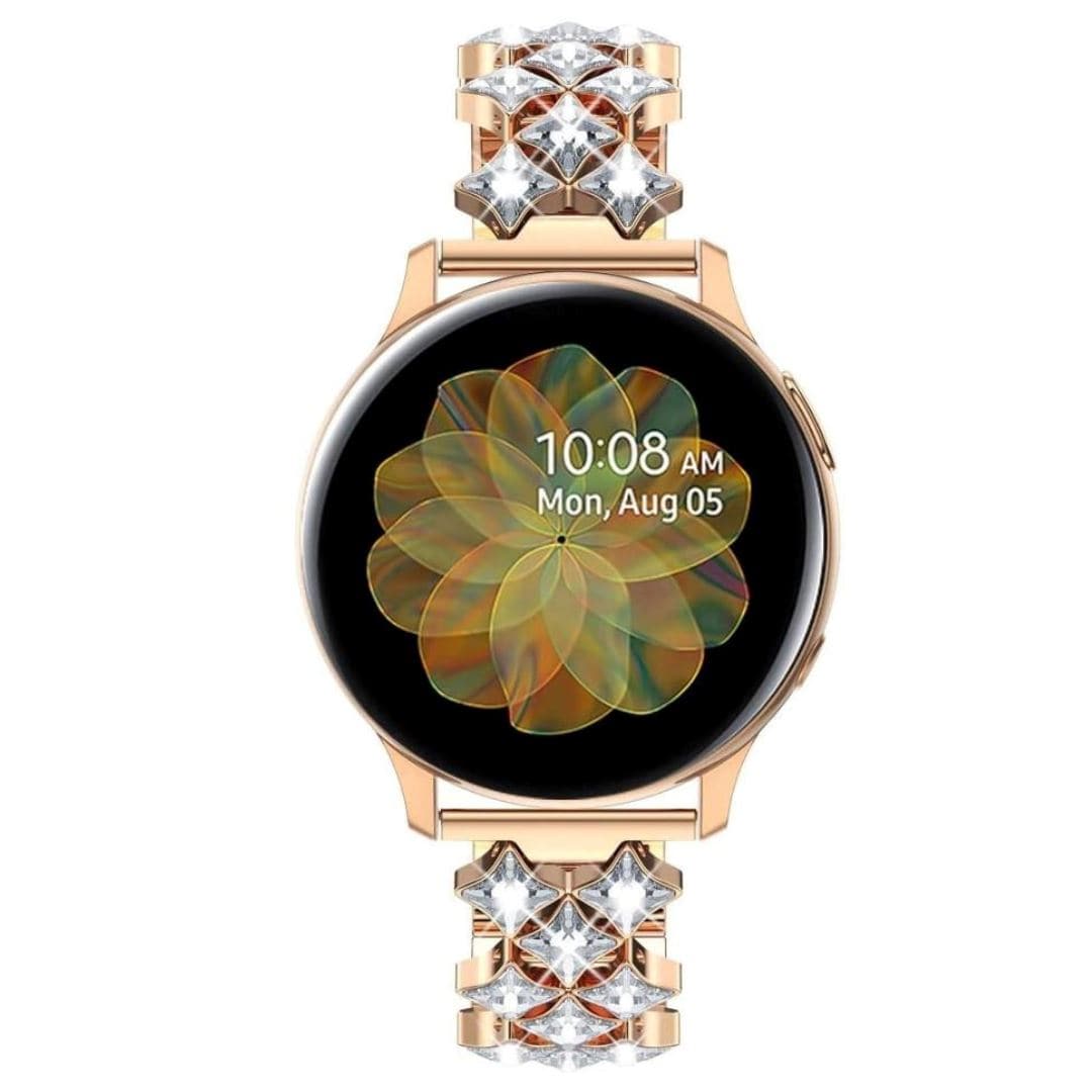 Samsung & Garmin Diamonte Scrunchapples 20mm Rose Gold