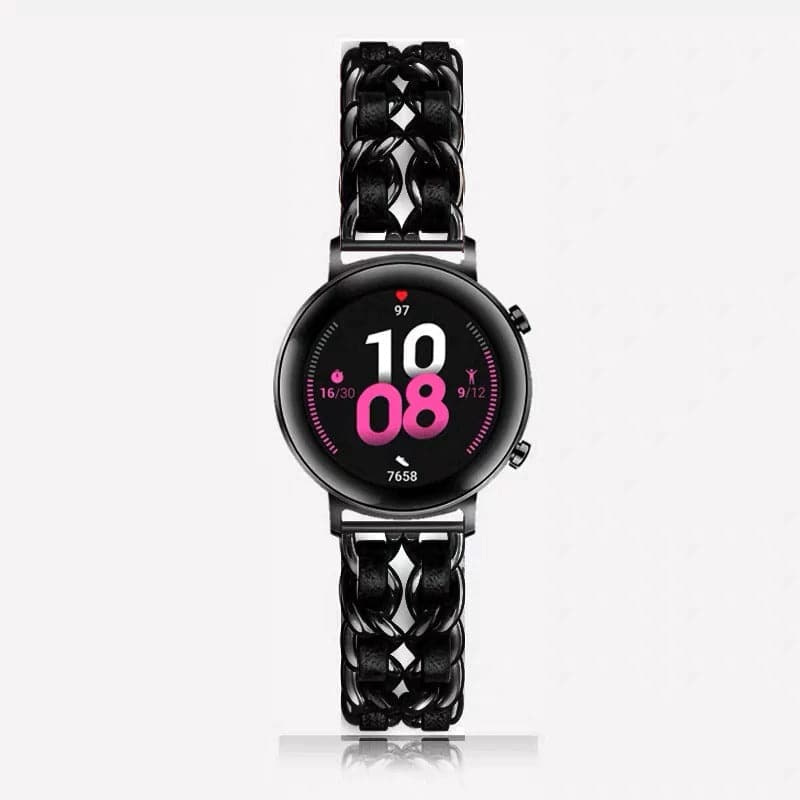 Samsung & Garmin Guchie Scrunchapples 20mm Black & Black