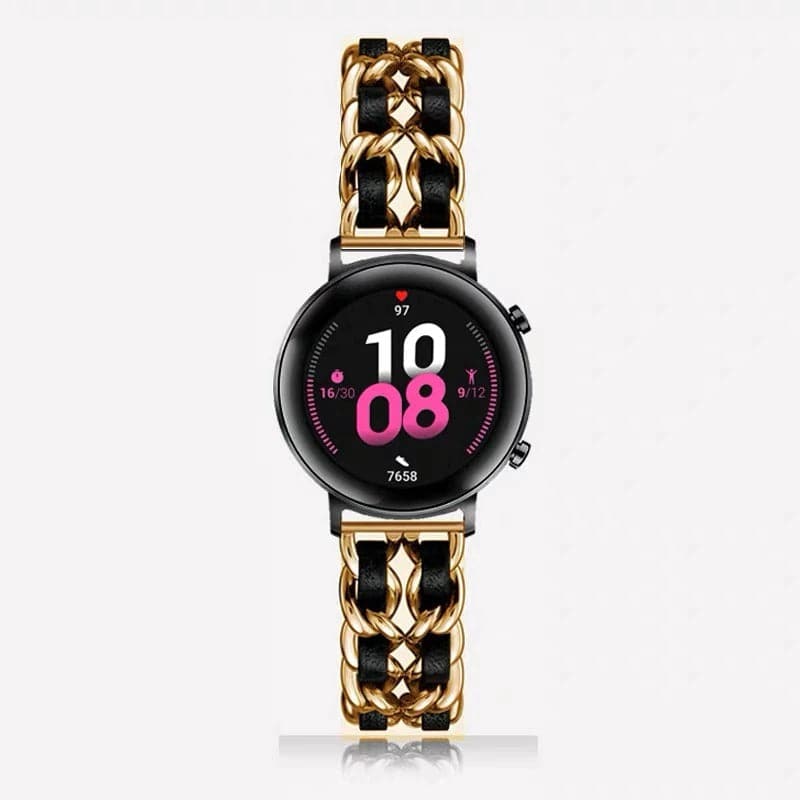 Samsung & Garmin Guchie Scrunchapples 20mm Gold & Black