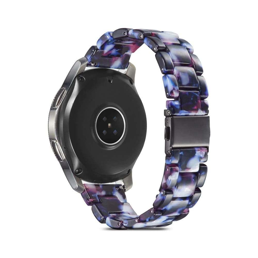 Samsung & Garmin Resin Scrunchapples 20mm Blue & White