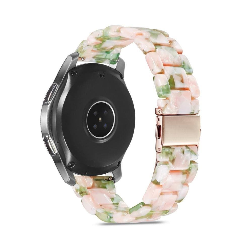 Samsung & Garmin Resin Scrunchapples 20mm Pink & Green