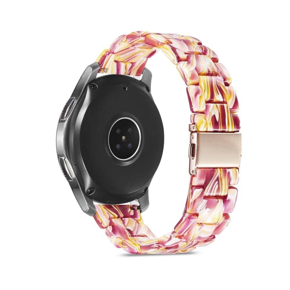 Samsung & Garmin Resin Scrunchapples 20mm Red & Yellow
