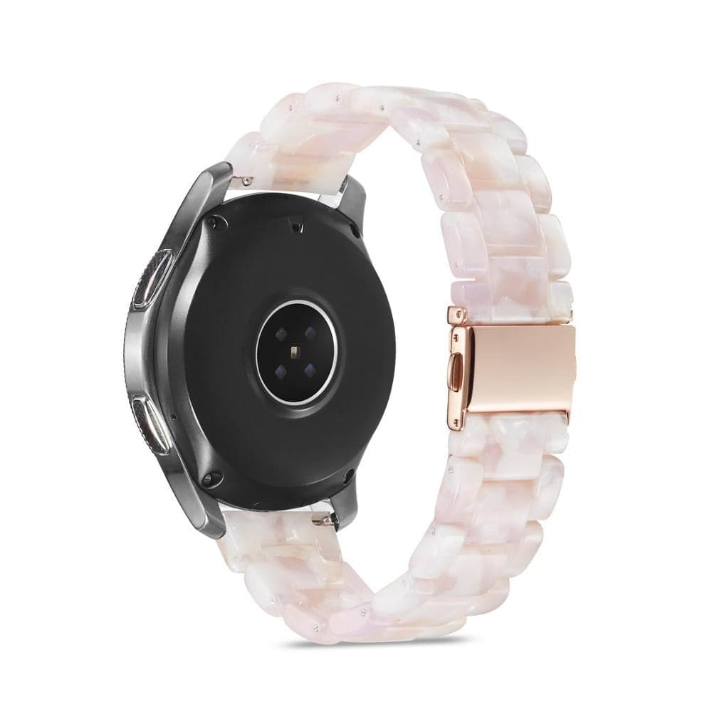 Samsung & Garmin Resin Scrunchapples 20mm White