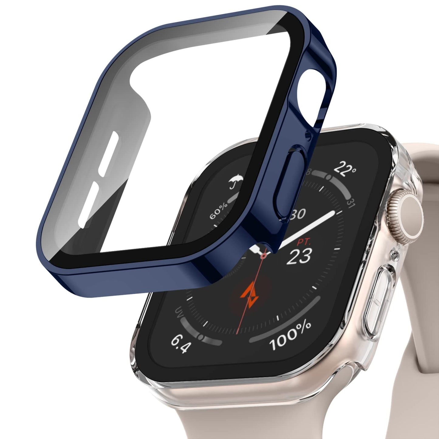 Waterproof Apple Watch Case Scrunchapples 40mm Matt Dark Blue
