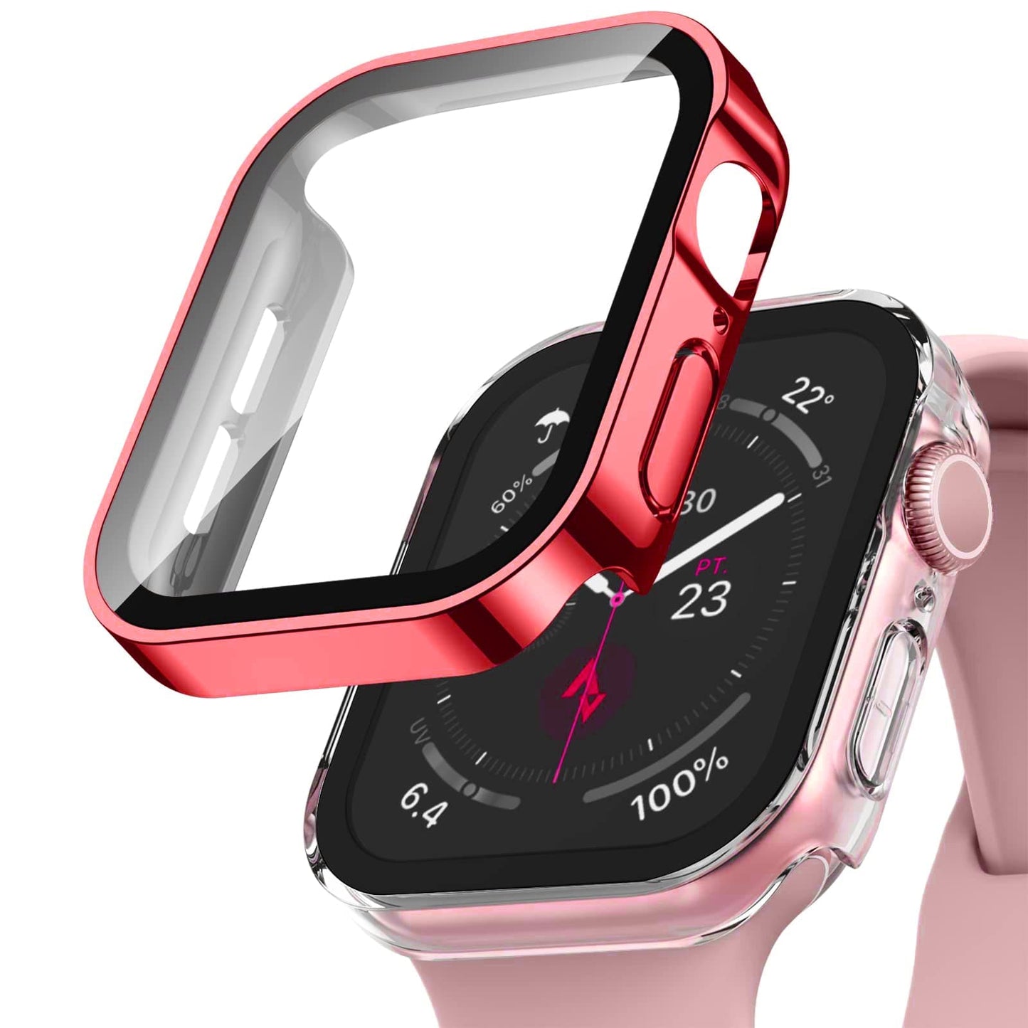 Waterproof Apple Watch Case Scrunchapples 40mm Red