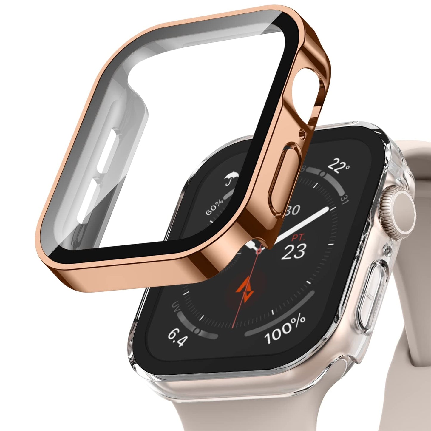 Waterproof Apple Watch Case Scrunchapples 40mm Rose Gold
