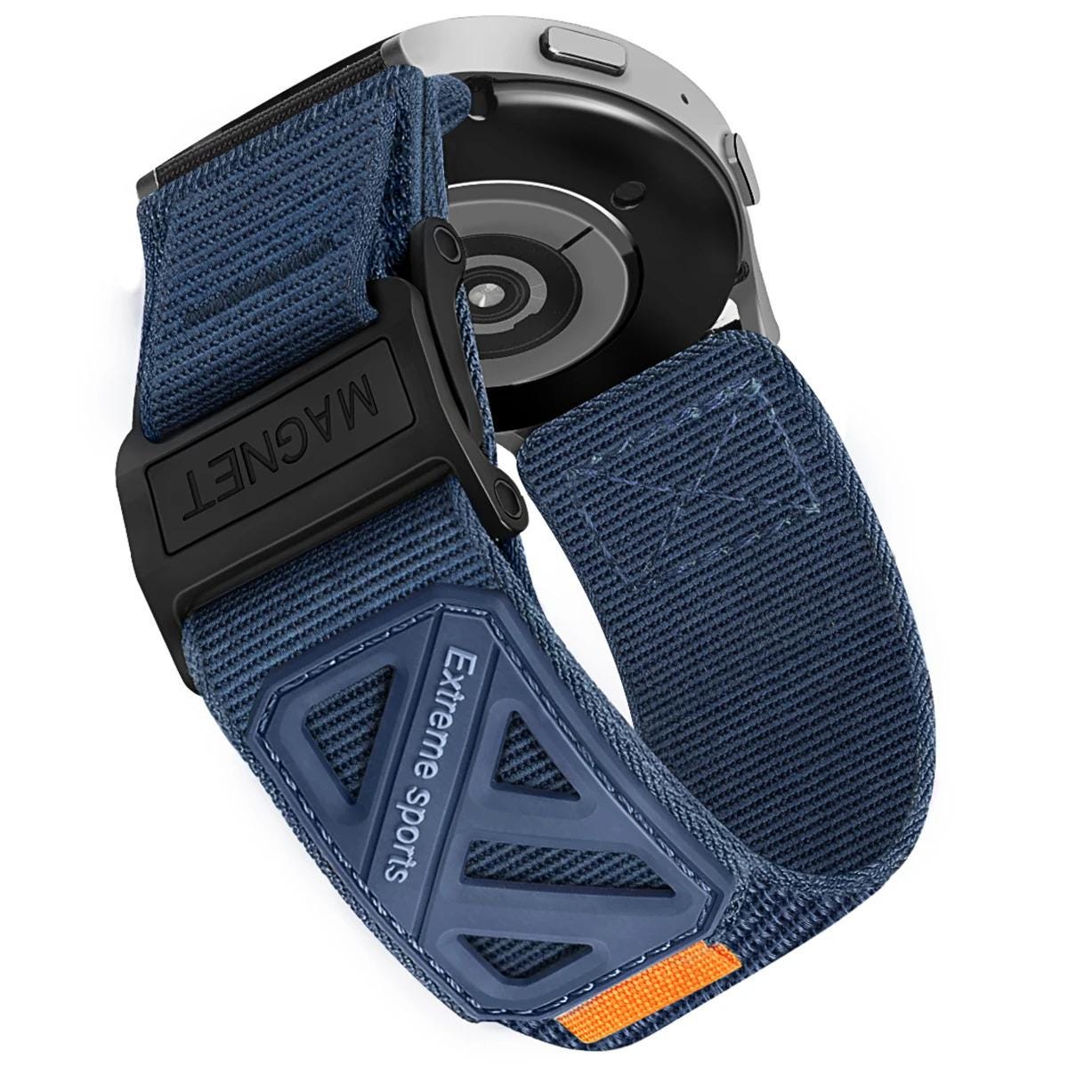20mm 22mm Magnetic Nylon Watch Band for Samsung Galaxy Watch, Adjustable Sport Strap