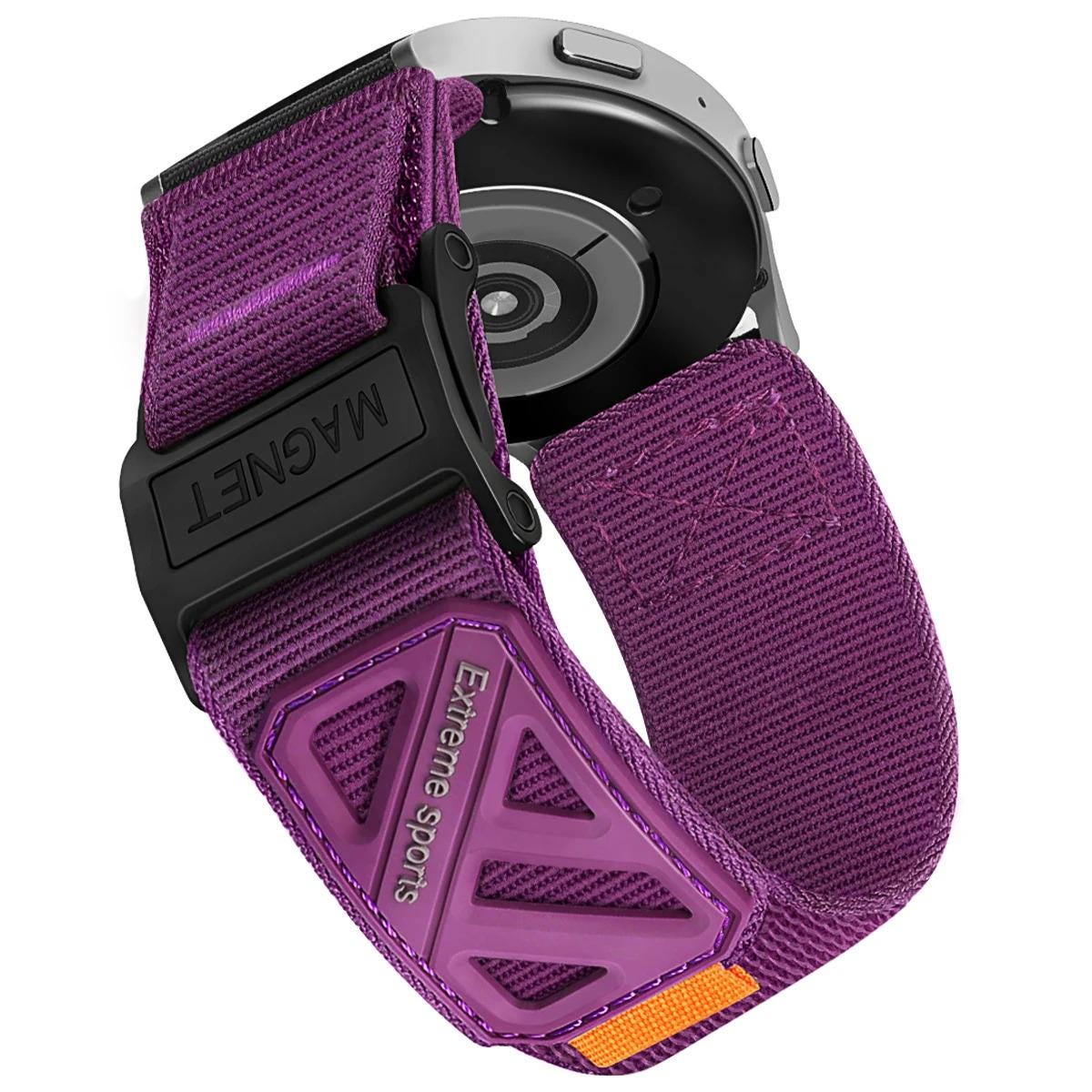 20mm 22mm Magnetic Nylon Watch Band for Samsung Galaxy Watch, Adjustable Sport Strap