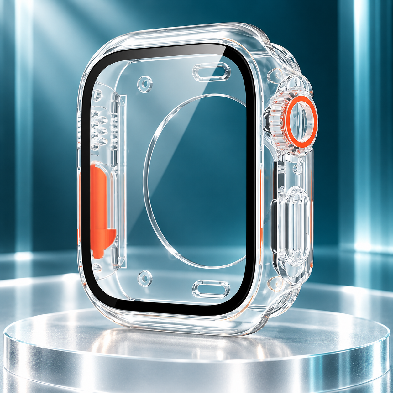 Change to Ultra TPU Case for Apple Watch with Tempered Glass Screen Protector