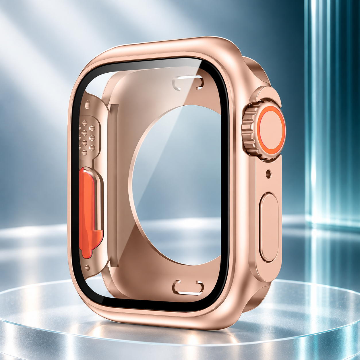 Change to Ultra TPU Case for Apple Watch with Tempered Glass Screen Protector