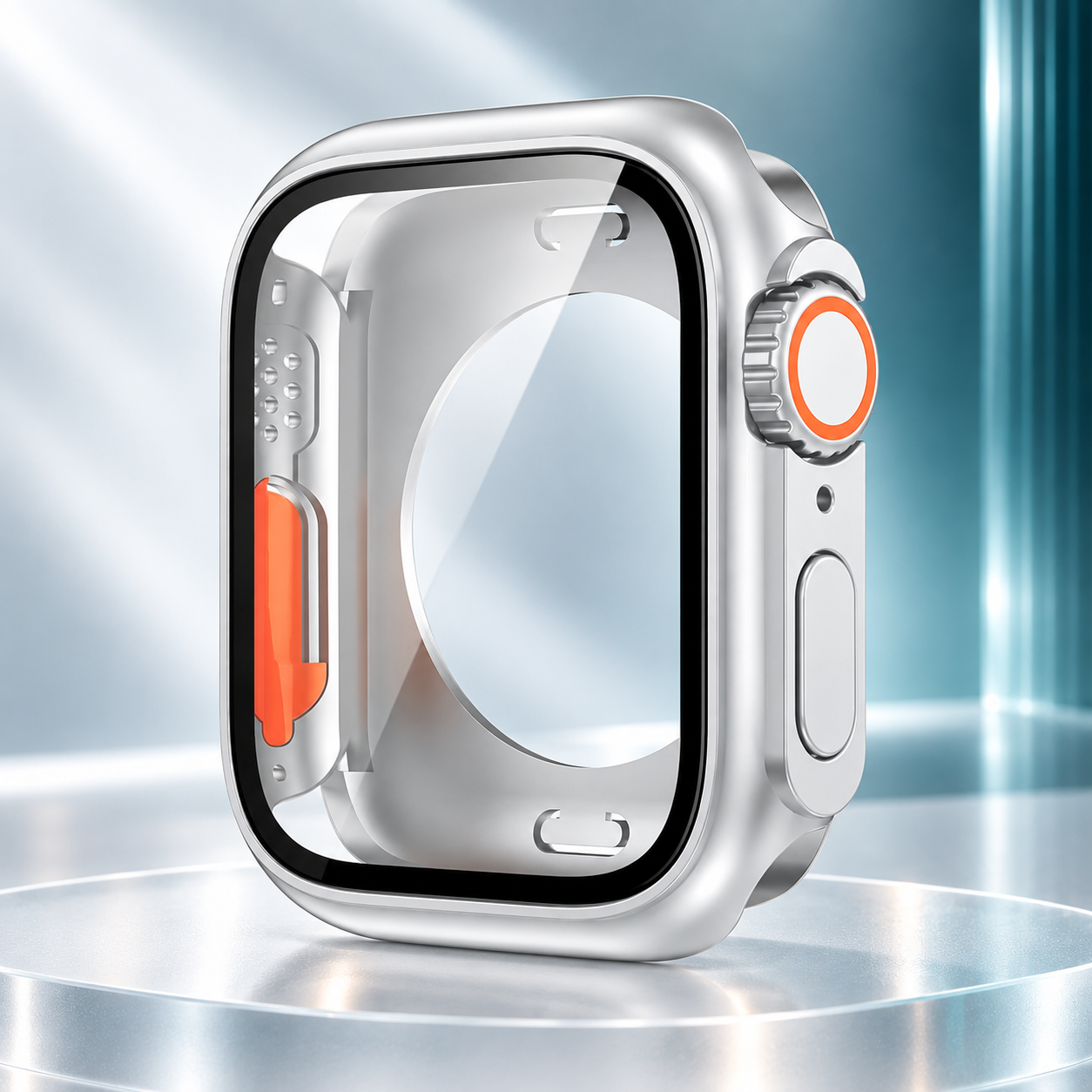 Change to Ultra TPU Case for Apple Watch with Tempered Glass Screen Protector