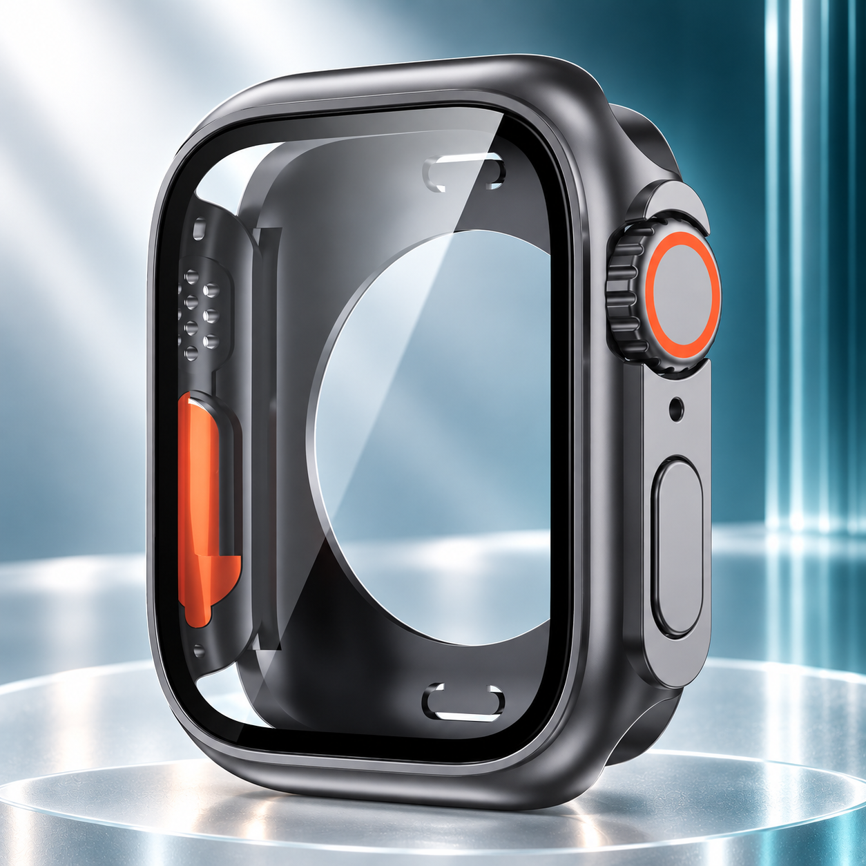 Change to Ultra TPU Case for Apple Watch with Tempered Glass Screen Protector