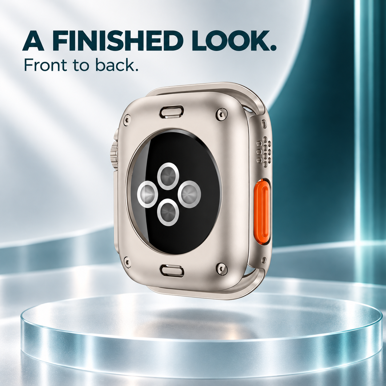 Change to Ultra TPU Case for Apple Watch with Tempered Glass Screen Protector