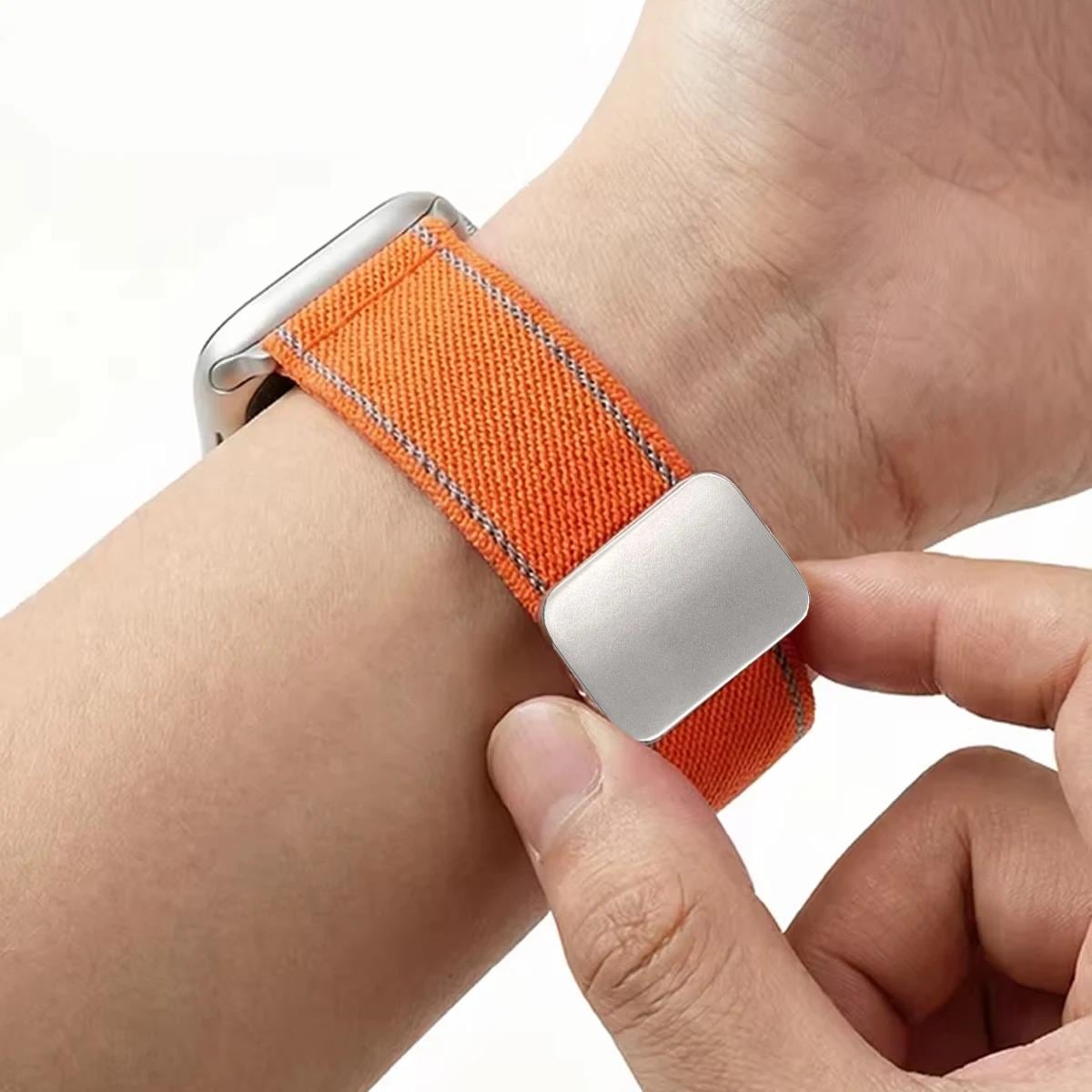 Apple Watch Band Nylon Sport Loop Strap 49mm - Magnetic Buckle Woven Trail Loop Band for Apple Watch 45mm 44mm 41mm 40mm