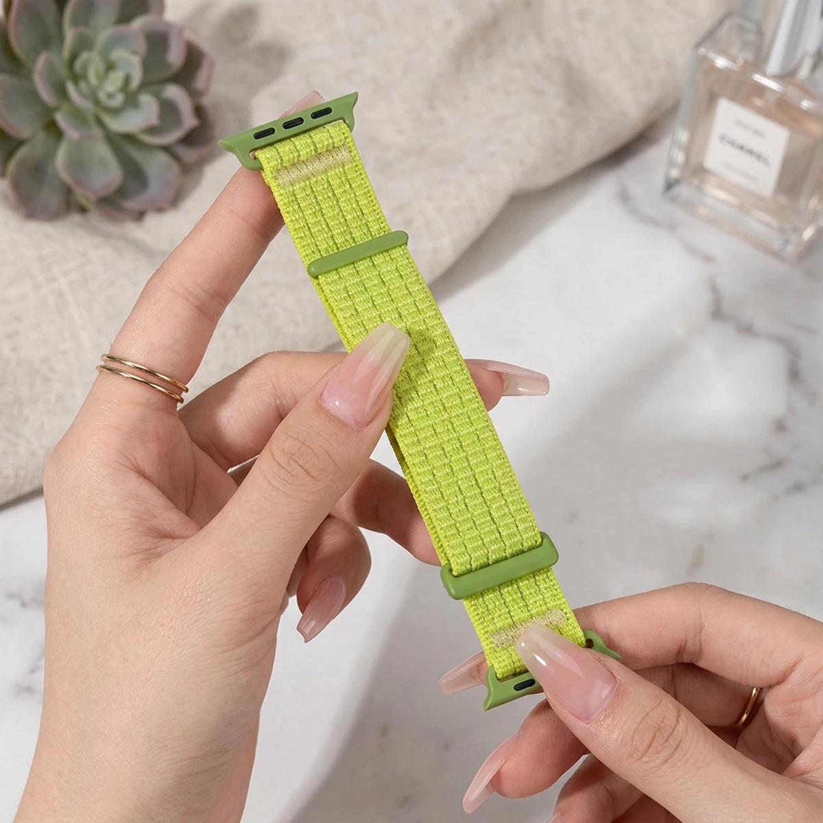 Apple Watch Nylon Strap - Soft Breathable Adjustable Sport Band for Ultra 3 2 49mm