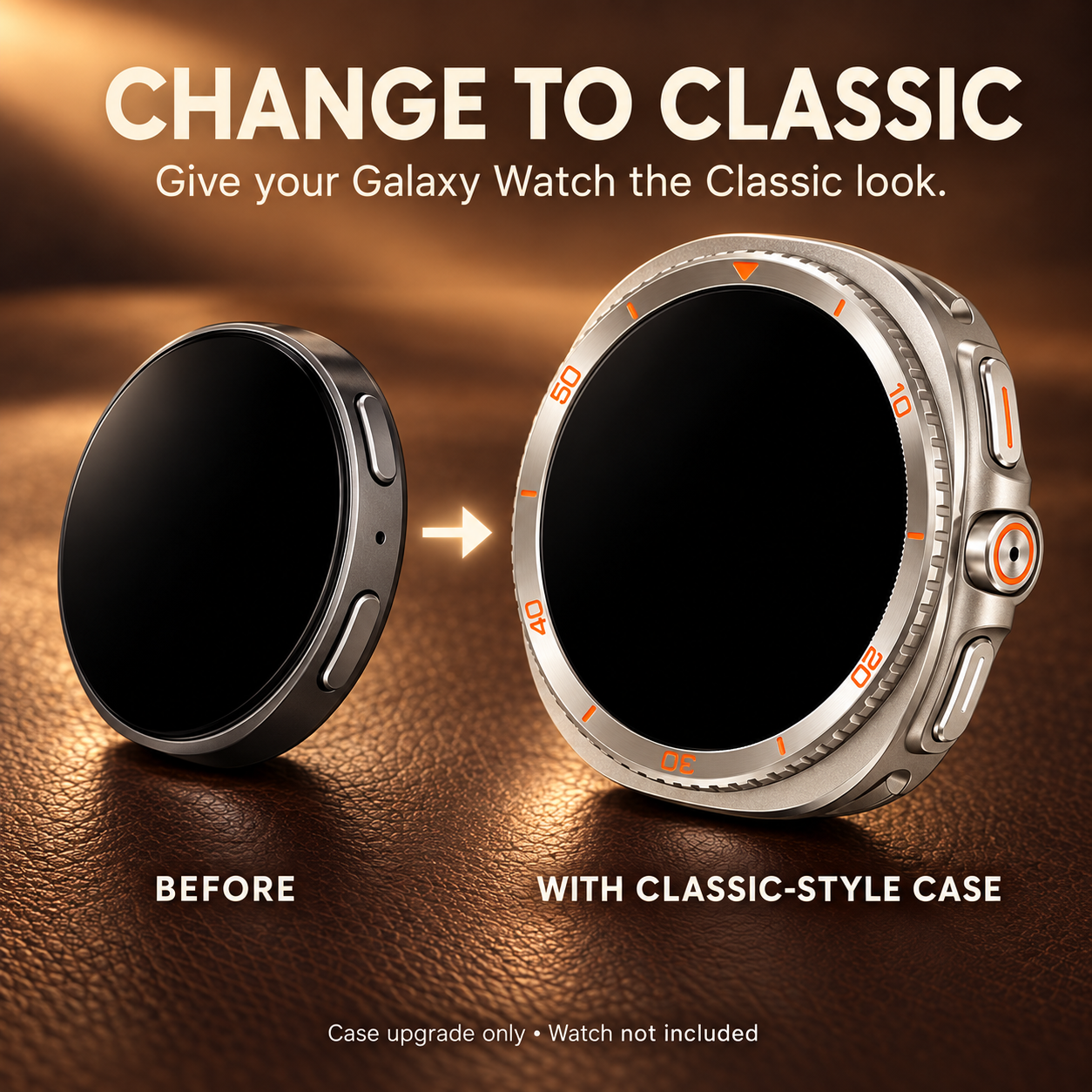 Change to Classic Metal Alloy Case for Galaxy Watch 8 – 40mm &amp; 44mm