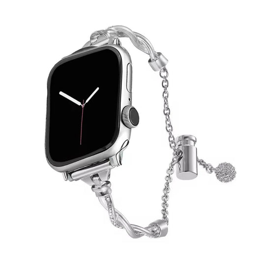 Elegant Charm Bracelet Apple Watch Band, Jewelry Style Apple Watch Strap