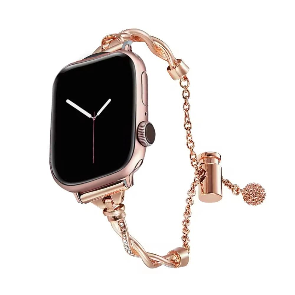 Elegant Charm Bracelet Apple Watch Band, Jewelry Style Apple Watch Strap