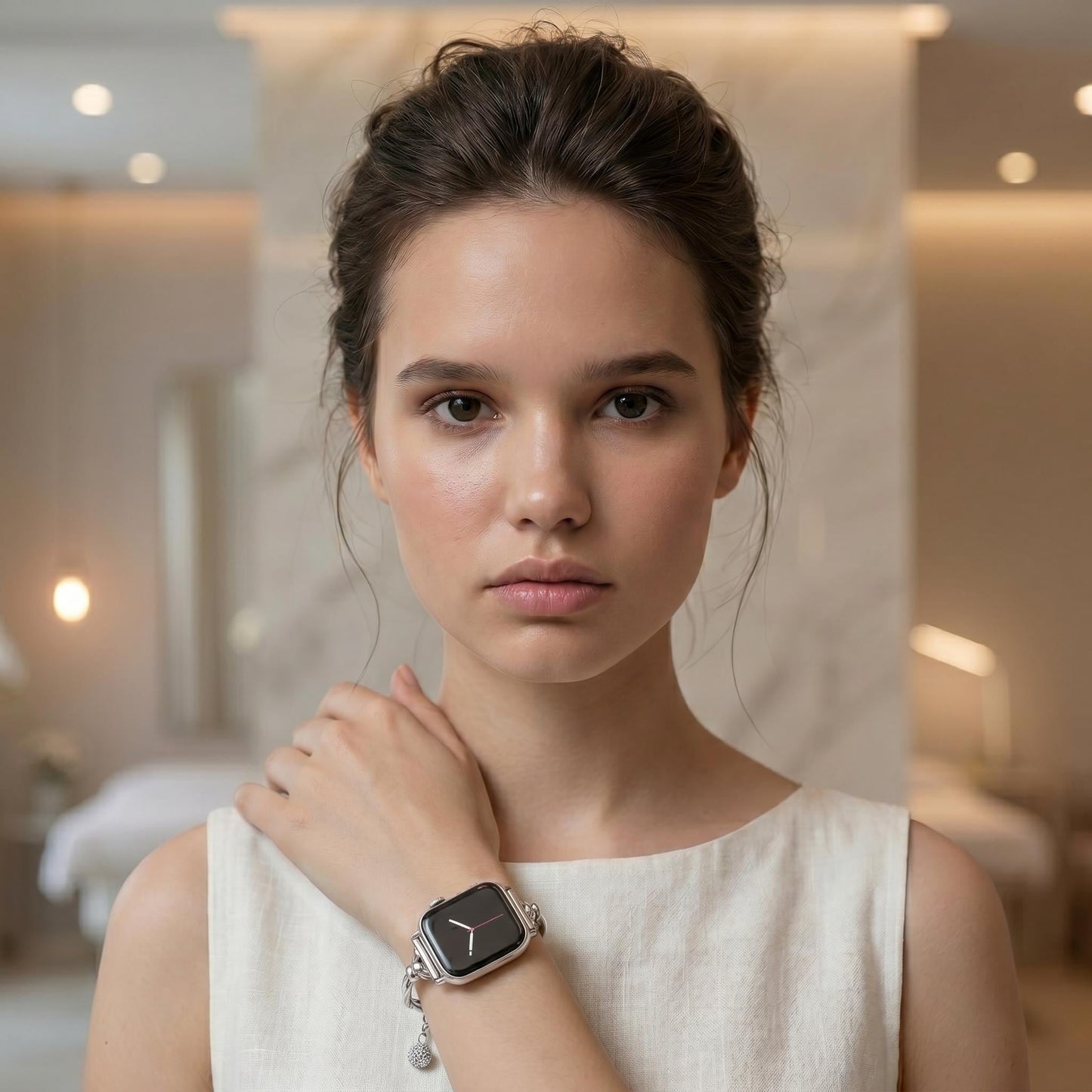 Elegant Charm Bracelet Apple Watch Band, Jewelry Style Apple Watch Strap