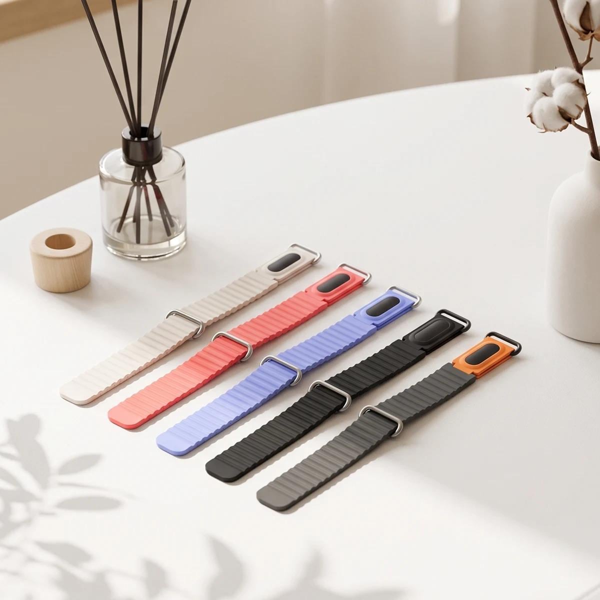 Google Fitbit Air wave magnetic silicone band clasp detail