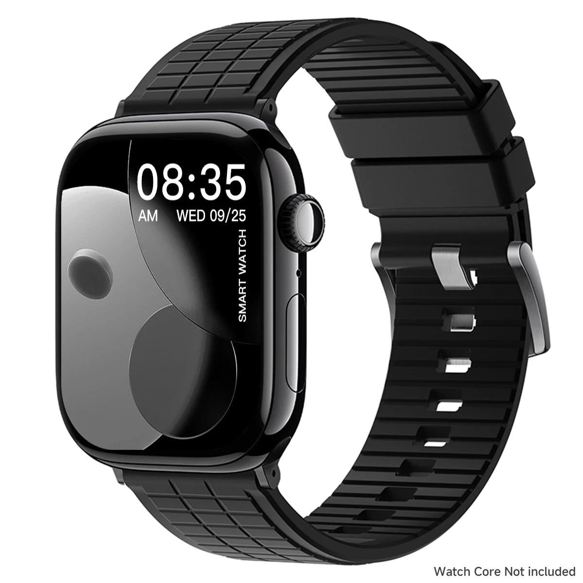 Fluororubber Sport Band for Apple Watch Ultra, Rugged Buckle Strap