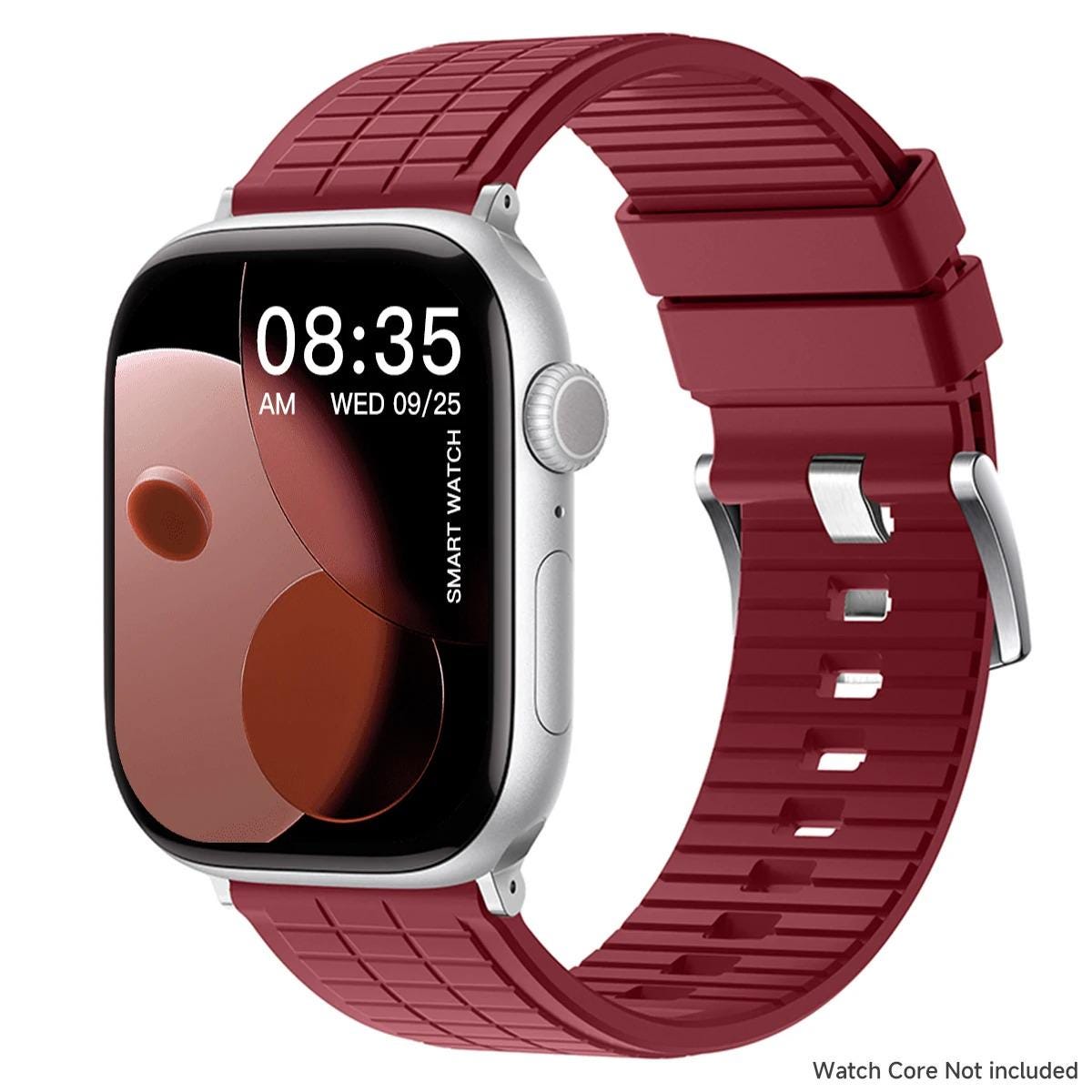 Fluororubber Sport Band for Apple Watch Ultra, Rugged Buckle Strap