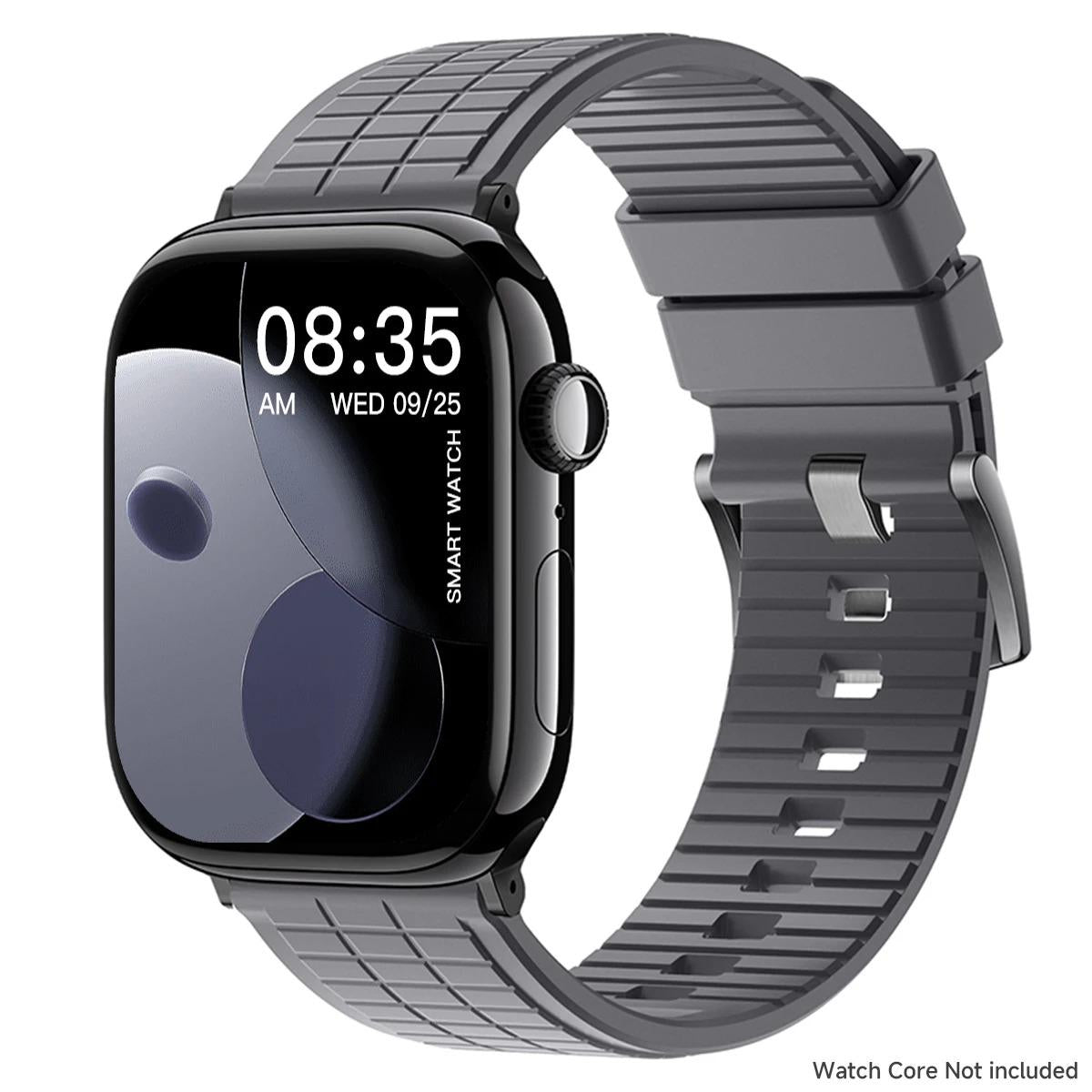 Fluororubber Sport Band for Apple Watch Ultra, Rugged Buckle Strap