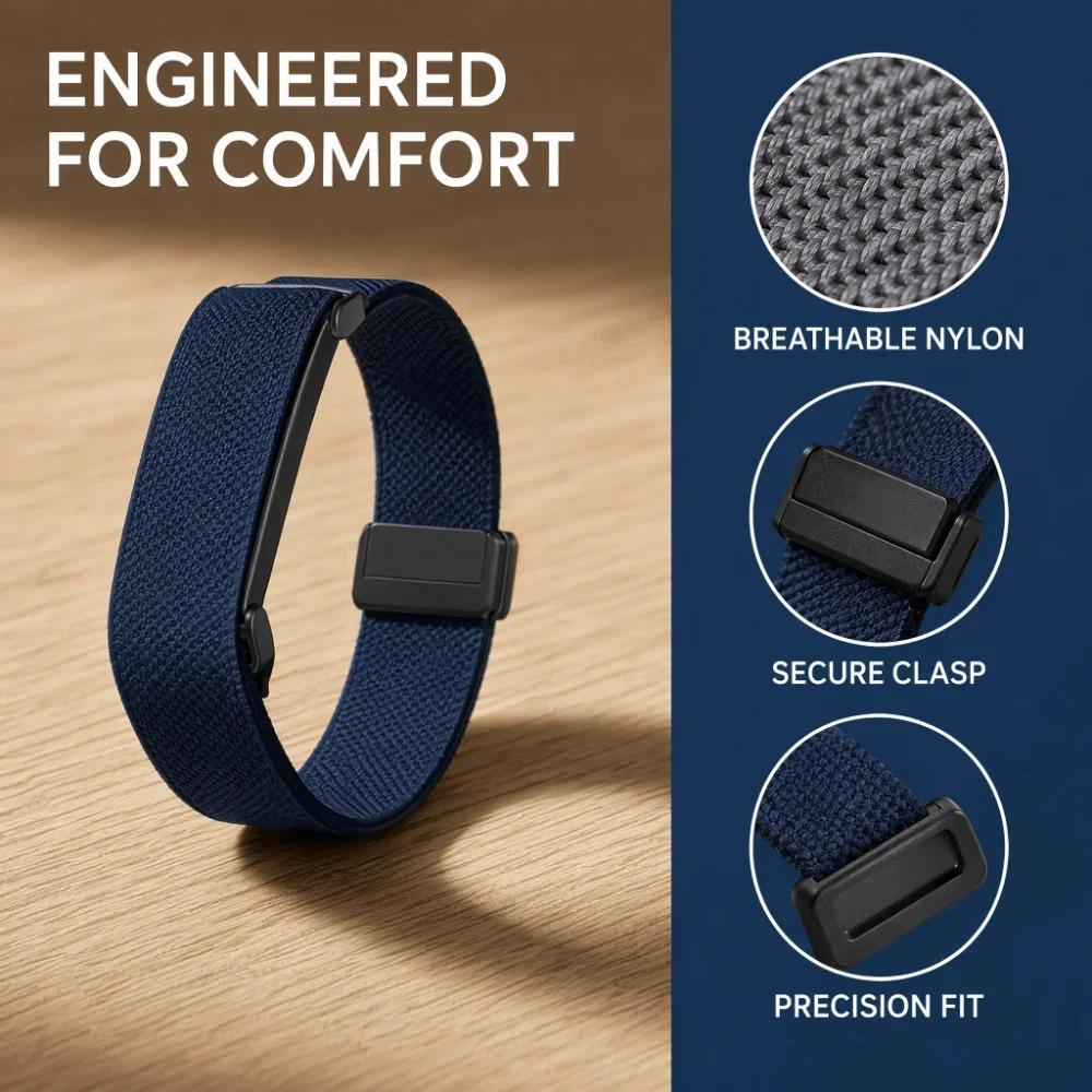 Google Fitbit Air nylon loop magnetic sport band compatibility detail