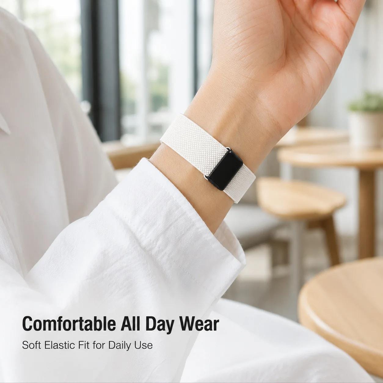 Google Fitbit Air nylon loop magnetic sport band worn for everyday use