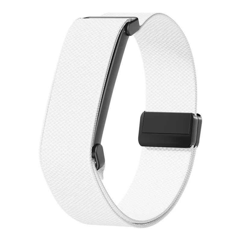 White Google Fitbit Air nylon loop magnetic sport band