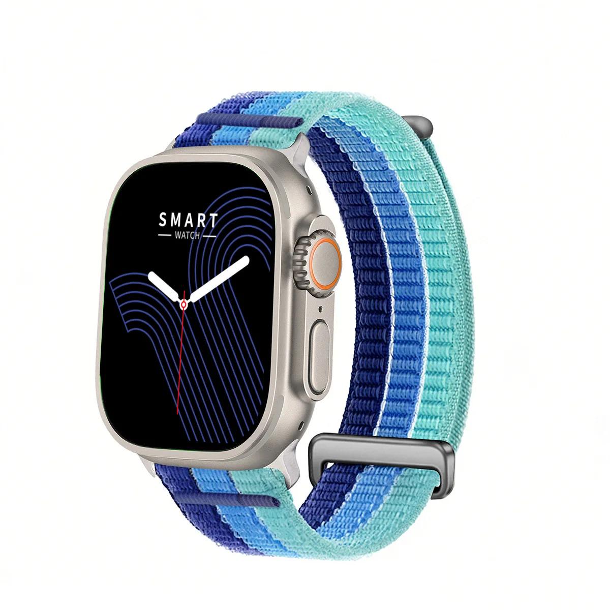 Gradient Nylon Woven Band for Apple Watch - Breathable Adjustable Sport Loop Strap