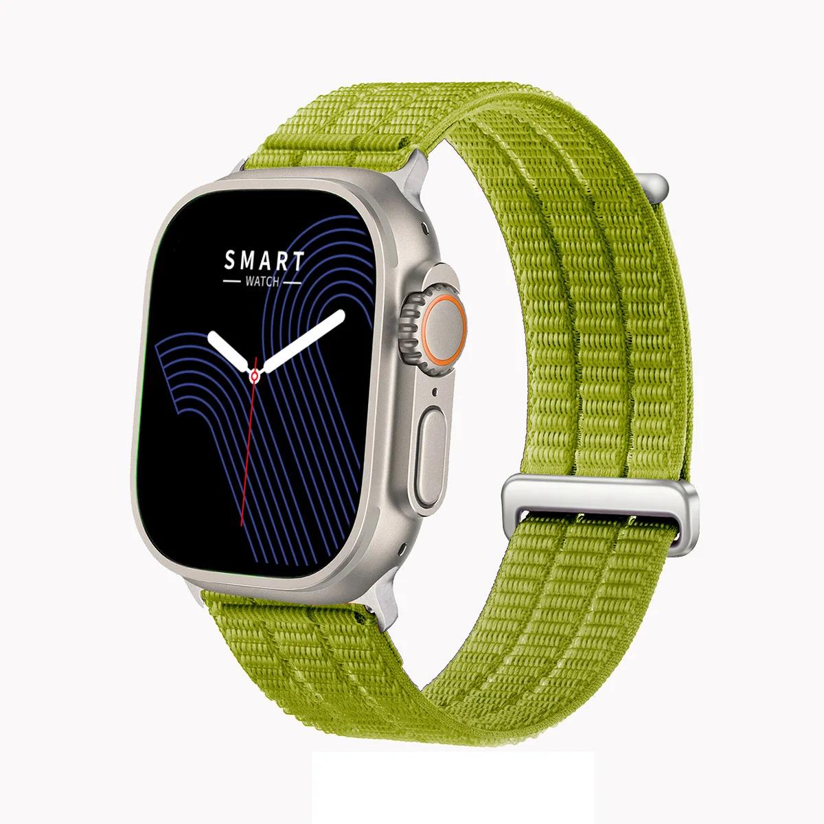 Gradient Nylon Woven Band for Apple Watch - Breathable Adjustable Sport Loop Strap