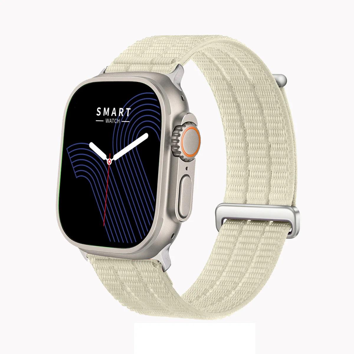 Gradient Nylon Woven Band for Apple Watch - Breathable Adjustable Sport Loop Strap